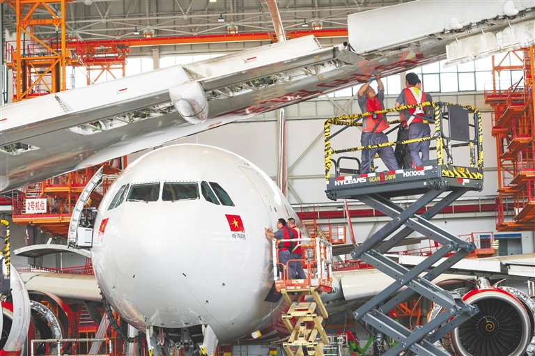 Aircraft maintenance in Hainan Free Trade Port has become a hot commodity